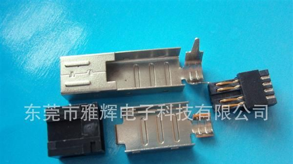 1394 4pin 公四件式 焊线 连接器   1394 电脑连接器/插头/插座