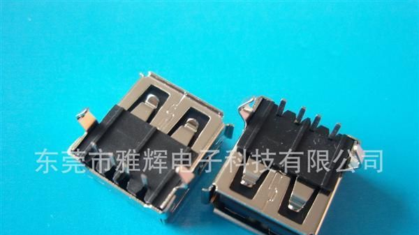 USB AF 90度 插板连接器 USB /连接器/端子/插头/接口 USB2.0插头