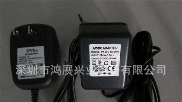 变压器制造-电话机专用电源适配器6V、9V200MA欧规电源适配器