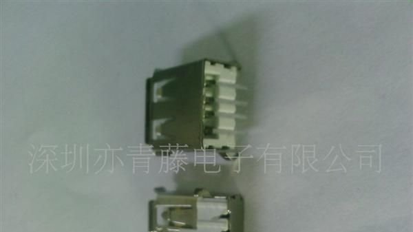 厂销USB AF90度插板式无后盖铁环保充电器插头