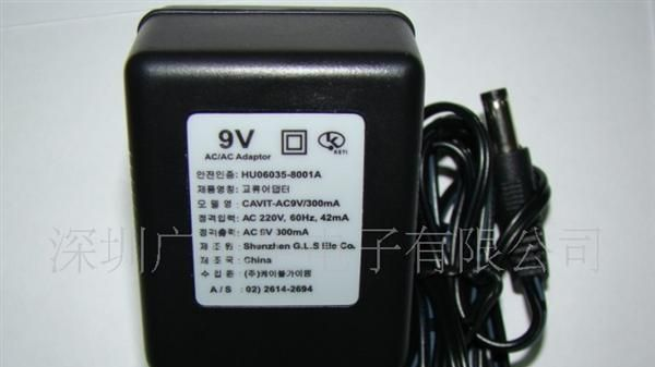 供应韩规 AC9V 300mA 整流器、变压器