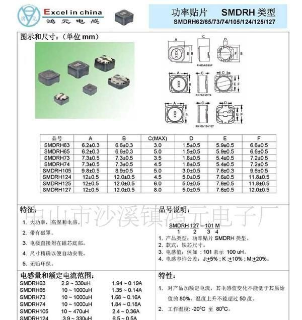 供应功率电感器