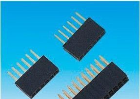 1.27间距排母单排与双排 塑高3.4-4.3-4.6 180°排针 SATA