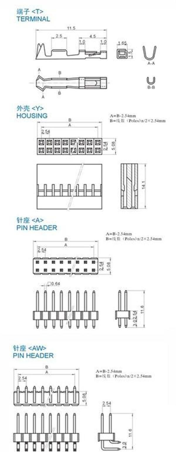 厂商直销 TJC8双排间距条形连接器