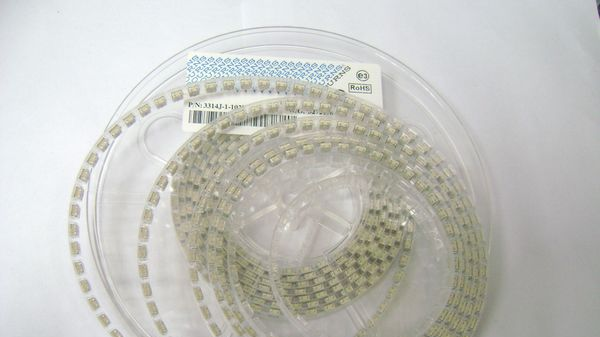 供应美国BOURNS3314J-1-105E 1M 可调电阻 单圈电位器 一字型