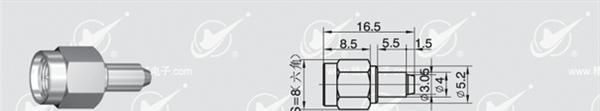 软电缆连接器--SMA-C-J1.0-B