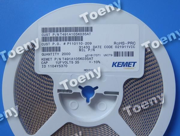 代理KEMET基美贴片钽电容100UF/16V D型（KEMET授权代理商）