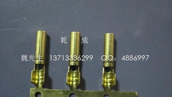 乾威供应2.35、1.5铜管端子、2.35针型端子、乾威端子生产商