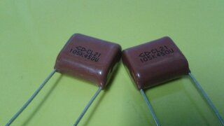 全新法拉CBB电容 1.0uf  105k 450v 脚距15mm