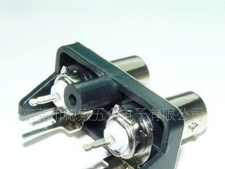 BNC连接器接插件，BNC1*3PORT90度视频连接器