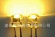 特价LED灯珠 5MM高亮草帽led灯珠(草帽暖白光，太阳光色温)(图)