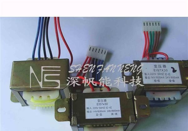 供应EI57桥架式带引线端子的低频变压器