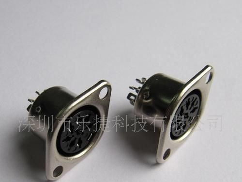 供应(3P-8P)MINI DIN菱型母头 连接器，各种电脑连接器
