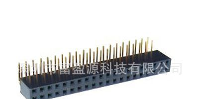 2.54双排排母90°塑高8.5mm
