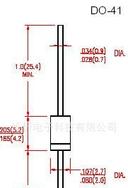 供应快恢复整流二极管: 1N4933-4937