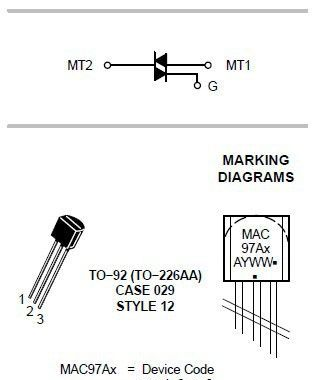 供应可控硅 MAC97A8 ON