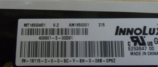 供应全新原装群创18.5寸A规液晶屏 MT185GW01 v.2