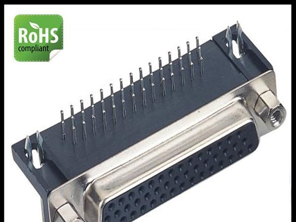 VGA连接器，HR44P90度母头叉锁