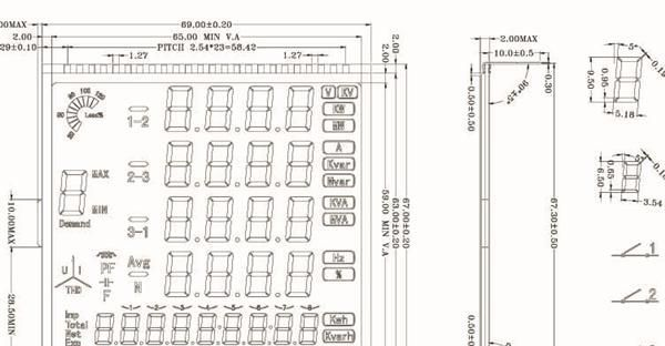 开模定制超低温LCD液晶屏 定制工业流量计LCD液晶屏 里程表液晶屏