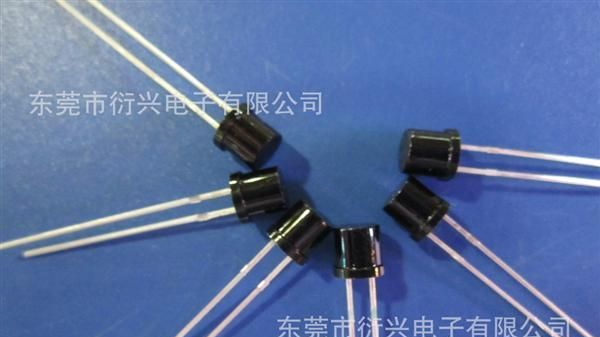 5MM 平头 黑胶光敏二极管 光敏管 红外接收