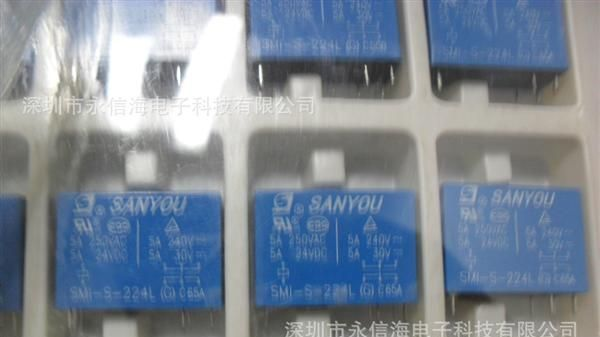 全新原装SANYOU继电器SMI-S-124LM 4脚一常开大量定货价格面议