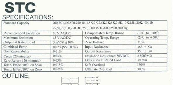 STC 称重传感器 拉压传感器