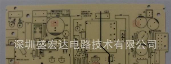 单面电源PCB FR-4 1.6MM 沉金 绿油 白字