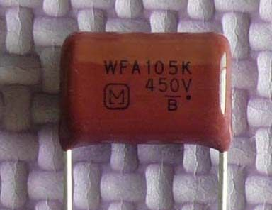 松下聚丙烯 涤纶WFA 105K 450 电容，1μF 105 450V 有源滤波电容