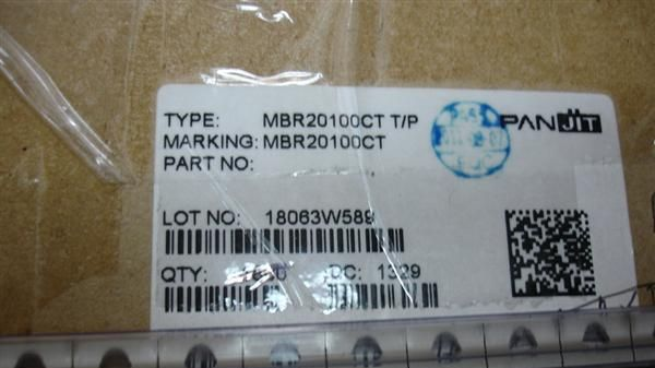 【诺信源】 MBR20100CT 肖特基二极管Schottky供应代理强茂PANJIT
