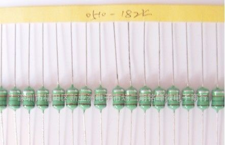 厂家直销1/4W 1/2W 1W色环电感/色码电感