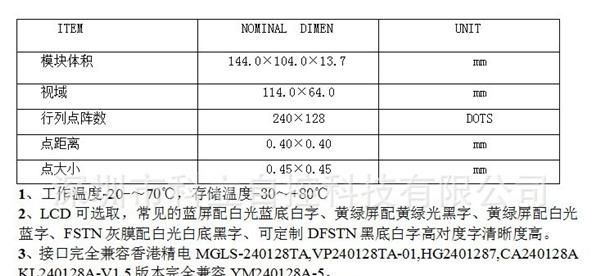 240128点阵液晶 兰白240128最稳定液晶 抗干扰强 打高压不死机