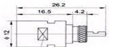 软电缆连接器FME-C-J0.8-A