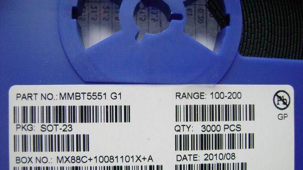 MMBT5551 G1 SOT-23 180v 0.6a  贴片三极管