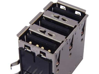 厂商直销 三层USB连接器│三层USB90度插板│三层USB PCB母座
