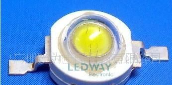 供应1w暖白光 美国普瑞芯片110-120LM 路灯专用