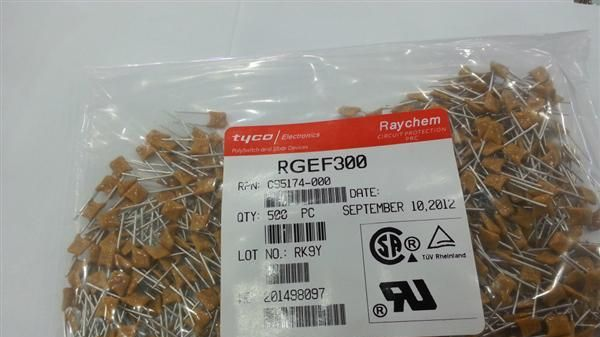 16V3A自恢复保险丝RGEF300