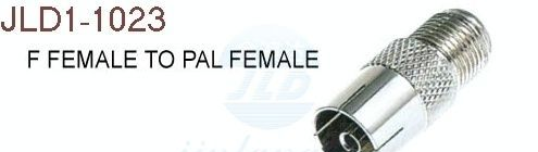 F FEMALE TO RCA FEMALE连接器