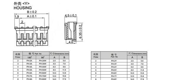 厂家直销连接器 PH-2.0间距条形连接器
