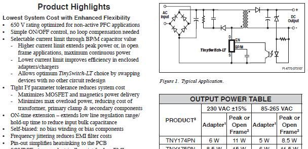 供应TNY178PN,POWER,18W以上大功率LED驱动电源IC