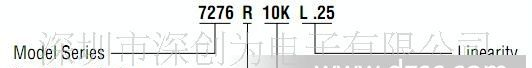 S 7276R1KL.25 原装进口现货 美国BI品牌，墨西哥产 10圈 阻值1K