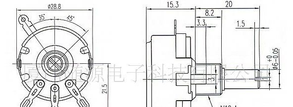 供应单圈碳膜电位器470Ω~2.2MΩ  WTH118-1A