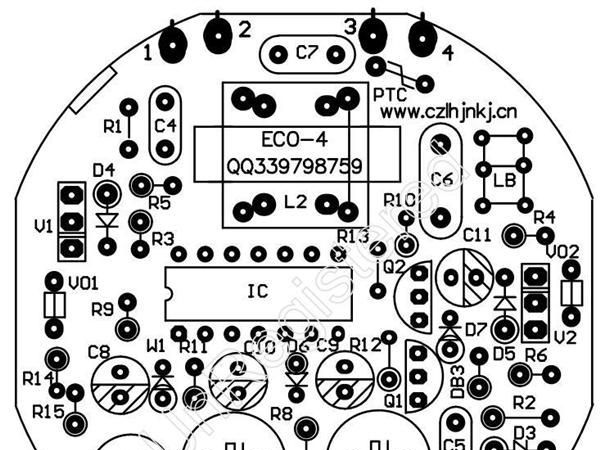 光控节能灯线路板 pcb电路板  节能灯镇流器 节能灯散件 加工
