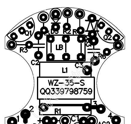 T2仿飞半螺节能灯线路板 pcb电路板 节能灯镇流器 节能灯散件