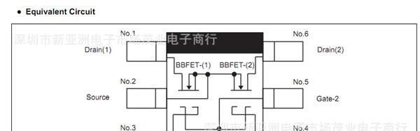 TBB1004DMTL/双N沟道场效应管MOSFET/高频放大/SOT-363/HITACHI