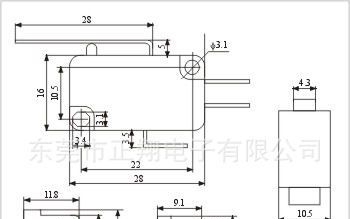 供应ZW8-1微动开关 轻触玩具开关 耐高温微动开关