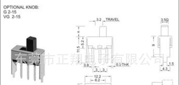 SS推动开关 SS直拨开关 SS-12F49拨动开关