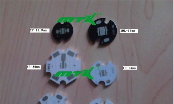 厂家直销手电筒铝基板 MCPCB直径8mm-32mm公板现货