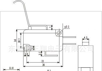 供应微动开关 长柄微动电器开关 耐高温微动开关