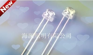 供应低衰减 5MM草帽LED白发白