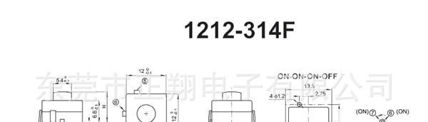供应1212按钮开关 1212-314F